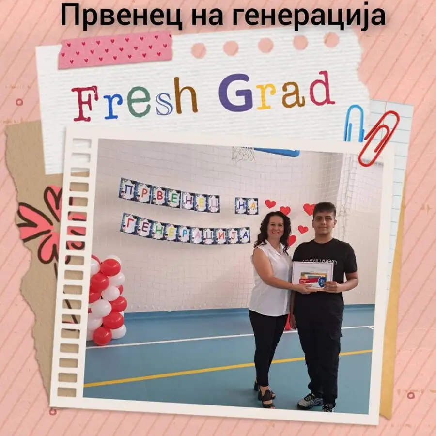 Dodeluvanje na diplomi i pofalnici za Prvenec na generacija 2015-2024 1