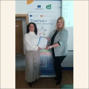 Dogovor za grant dodelen za proekt Erasmus+K210 3