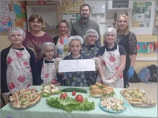 Отворен час по готвење со учениците од четврто одделение во соработка со нивните родители 21 02 2026