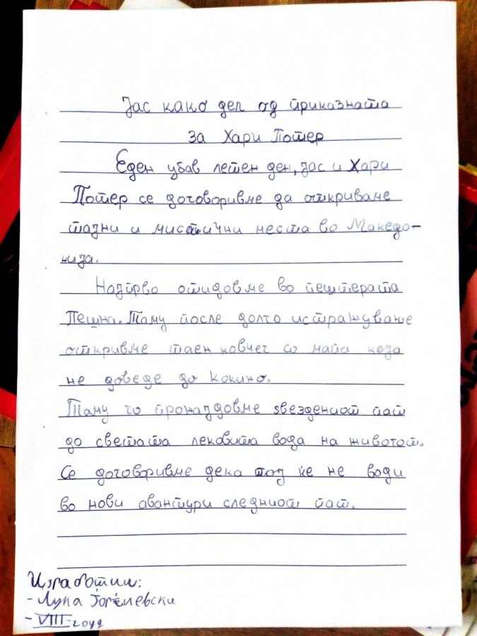 Училишна библиотека – активност „Јас како дел од приказната“ Училишна библиотека - активност Јас како дел од приказната 25-04-2026 - слика 15
